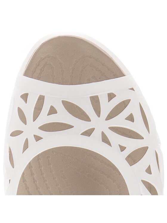 Crocs Pantofi Crocs Isabella Jelly II Flat W 204941 Alb