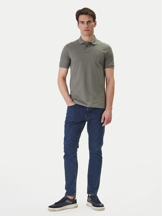 BOSS BOSS Polo Passenger 50507803 Gris Slim Fit