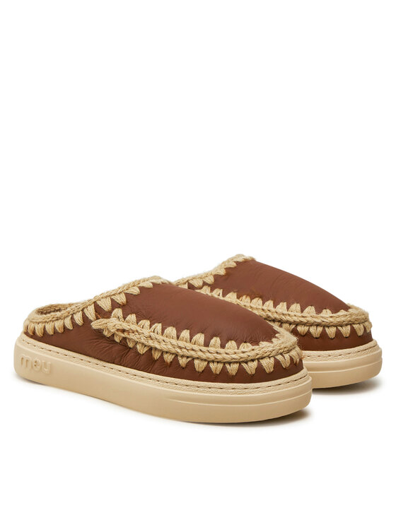 Mou Naminės šlepetės Mou Eskimo Bold Clog FW411010B Ruda