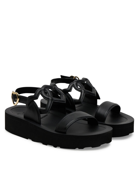 LOVE MOSCHINO Босоніжки LOVE MOSCHINO JA16054I1MIA0000 Чорний