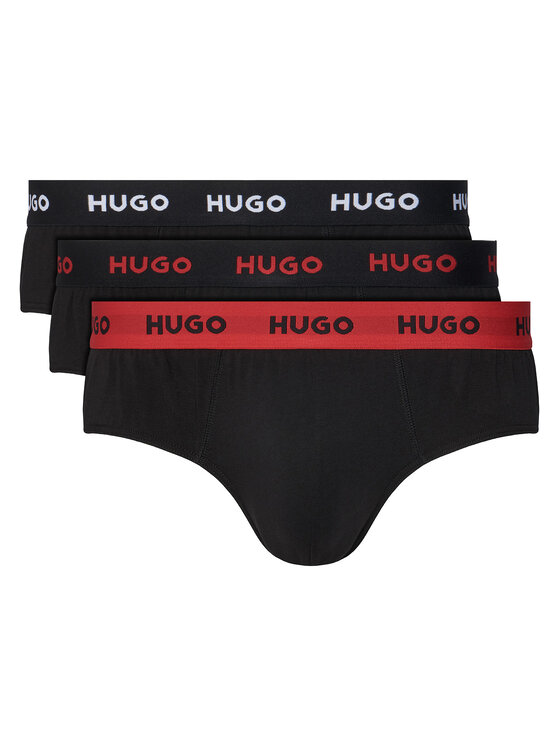 HUGO HUGO Conjunto de slips Hipbrief Triple 50532570 Negro