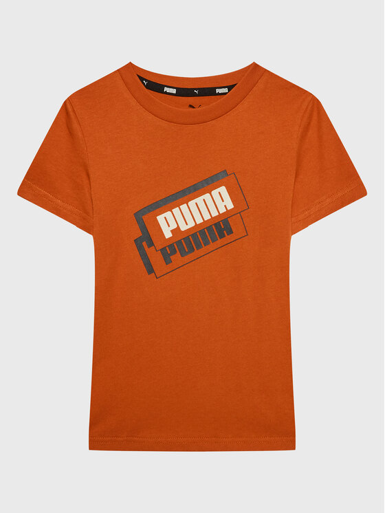 Puma Puma Футболка Alpha Holiday 670109 Оранжевий Regular Fit