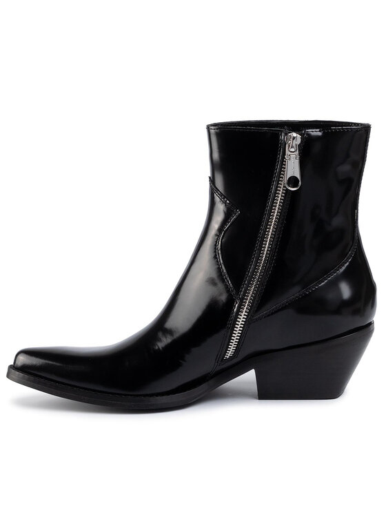 Calvin Klein Jeans Īsie zābaki Calvin Klein Jeans Arianna Box Calf R0727 Melns