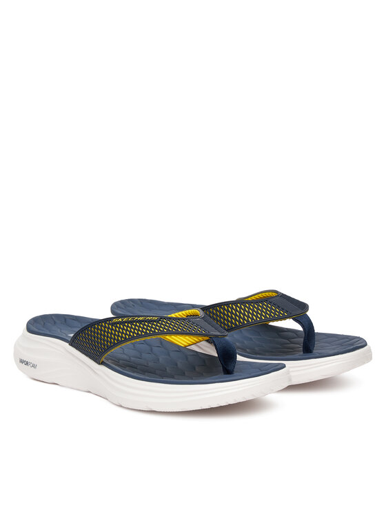 Skechers Čības uz pirksta Skechers Vapor Foam Sandal-Sayto 232894/NVYL Tumši zils