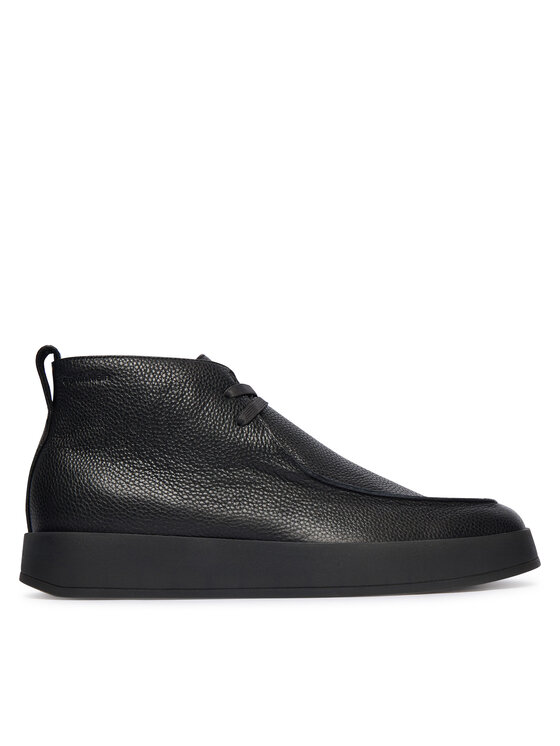 Calvin Klein Зимни обувки Calvin Klein Hybrid Cup Apron Boot Lth HM0HM01987 Черен