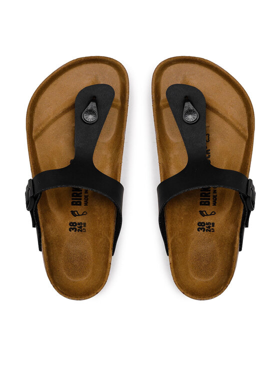 Birkenstock Čības uz pirksta Birkenstock Gizeh 043691 Melns