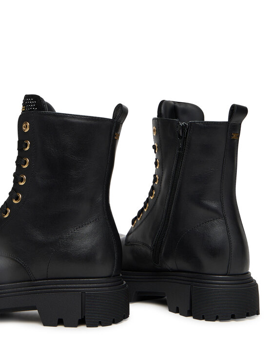 Elisabetta Franchi Черевики туристичні Elisabetta Franchi Lace-Up Bootie F4A5-E0411-1251 D Чорний