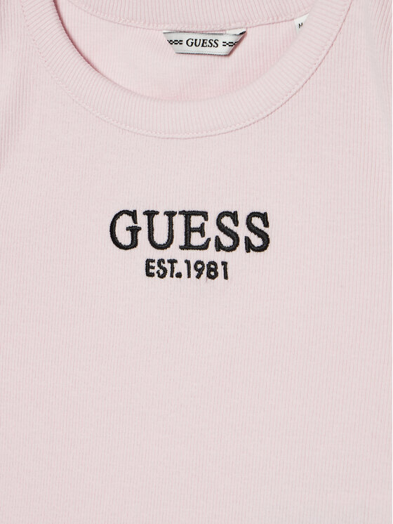 Guess Guess Топ J4YI16 KBZP4 Рожевий Regular Fit