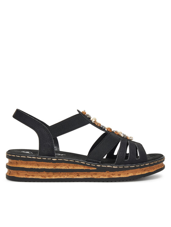 Rieker Sandali Rieker 62949-00 Nero