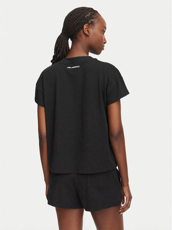 KARL LAGERFELD KARL LAGERFELD Pijama B2W45005 Negro Regular Fit
