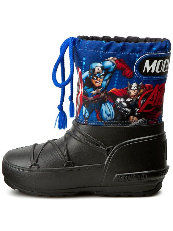 Moon Boot Sněhule Moon Boot Pod Jr Avengers 34021000001 Black/Navy/Red