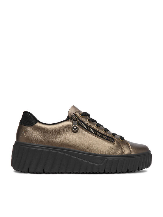 Rieker Sneakersy Rieker CEO-N2501-90 Złoty
