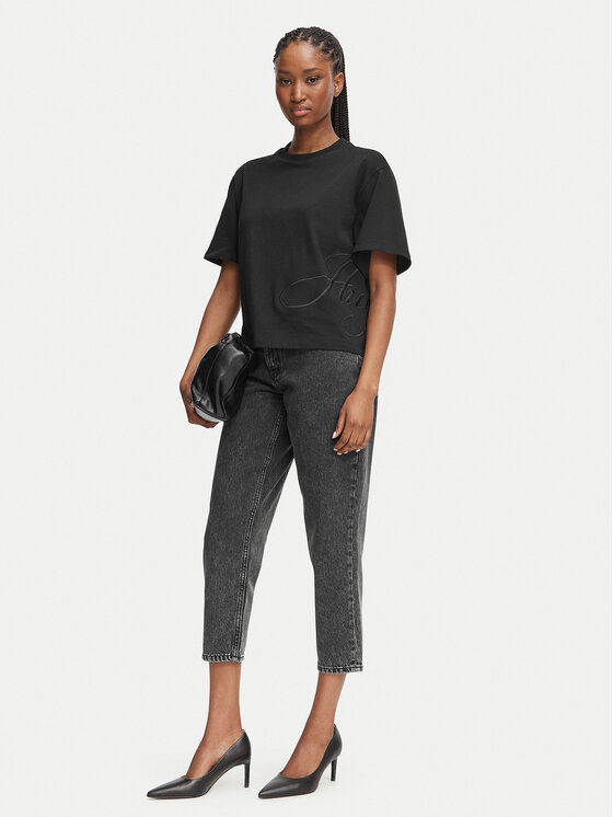 HUGO HUGO Camiseta Duslant 50570677 Negro Oversize