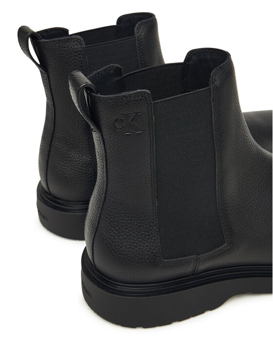 Calvin Klein Gležnjarji Chelsea Calvin Klein Combat Ess Chelsea Boot Lth YM0YM01374 Črna