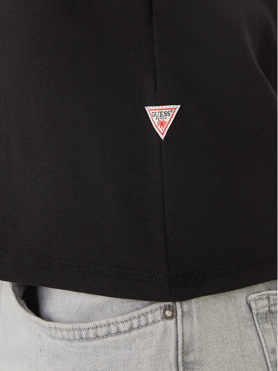 Guess Guess Футболка F6GI02 J1314 Чорний Slim Fit
