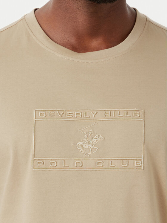 Beverly Hills Polo Club Beverly Hills Polo Club Camiseta P-FW26M-TS1536 Beis Regular Fit