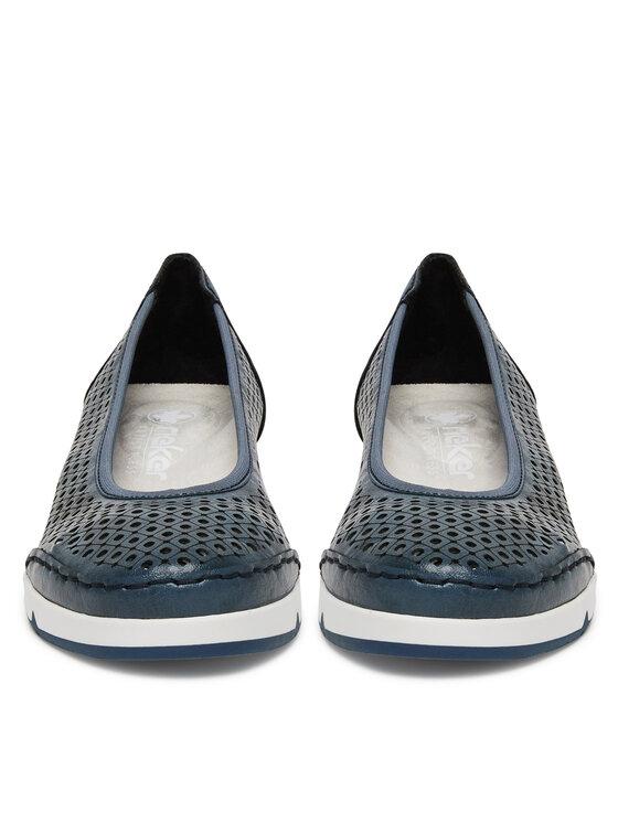 Rieker Baleriny Rieker CEO-L3065-14 Granatowy