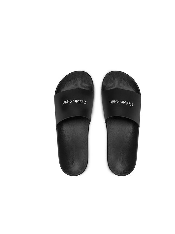 Calvin Klein Jeans Natikače Calvin Klein Jeans Pool Slide HM0HM00455 Crna