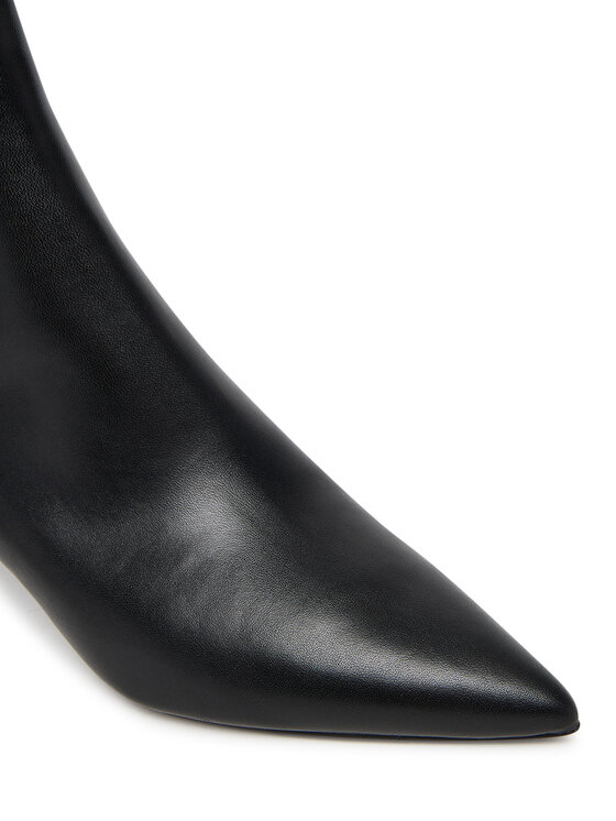 Calvin Klein Īsie zābaki Calvin Klein Ess Kitten Heel Ankle Boot HW0HW02586 Melns