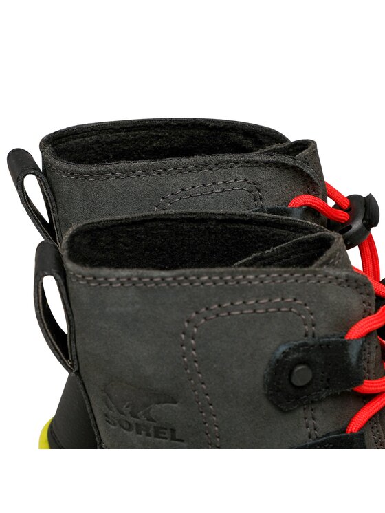 Sorel Škornji za sneg Sorel Youth Sorel Explorer Lace Wp NY4897-093 Črna