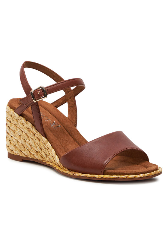 Caprice Espadrilky Caprice 9-28307-42 Hnedá