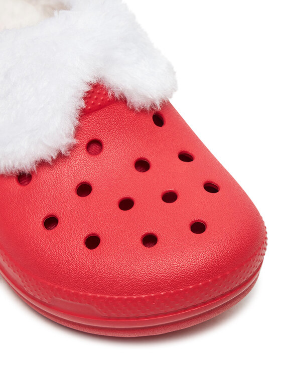 Crocs Шльопанці Crocs Classic Lined Santa Clog K 210931 Червоний