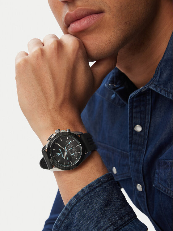 Maserati Годинник Maserati Traguardo Chronograph R8871612047 Чорний