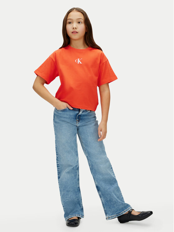 Calvin Klein Jeans Calvin Klein Jeans Camiseta LVCKSJA16G Rojo Boxy Fit