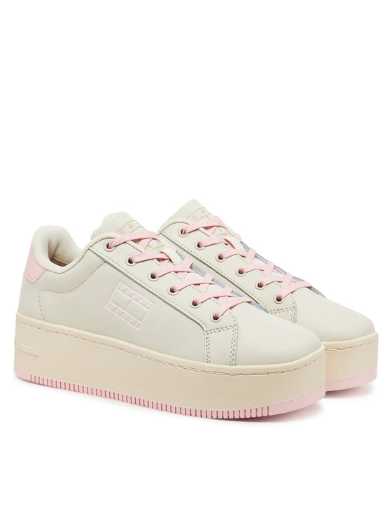 Tommy Jeans Laisvalaikio batai Tommy Jeans Tjw Flatform Ess EN0EN02518 Rožinė