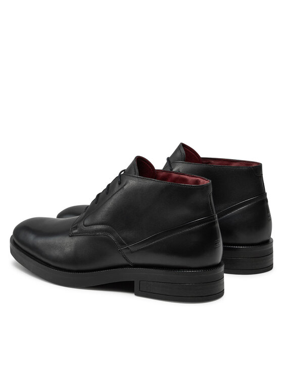 Tommy Hilfiger Gležnjarji Tommy Hilfiger Tl Lth Boot FM0FM05265 Črna