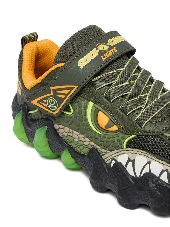 Skechers Sneakersy Skechers Skech-O-Saurus Lights 2.0 400121L OLV Khaki