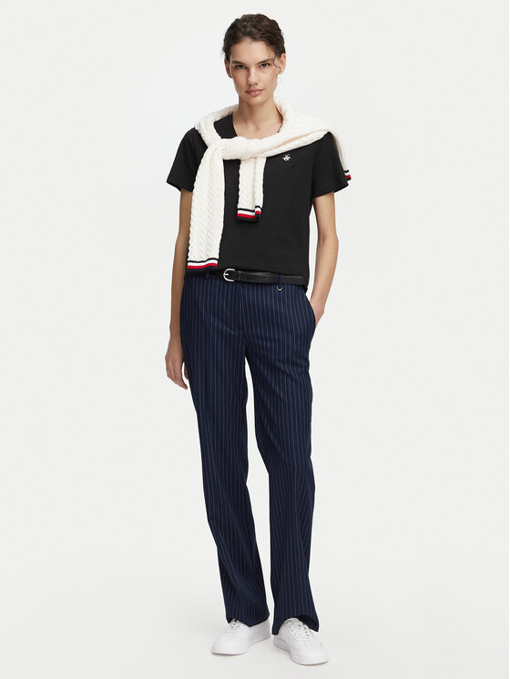 Beverly Hills Polo Club Beverly Hills Polo Club Camiseta P-SS26W-TS516518 Negro Regular Fit