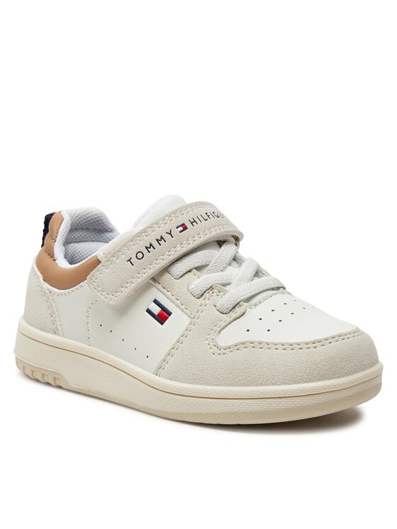 Tommy Hilfiger Tenisice Tommy Hilfiger Low Cut Lace-Up/Velcro Sneaker T1X9-33341-1269 M Bijela