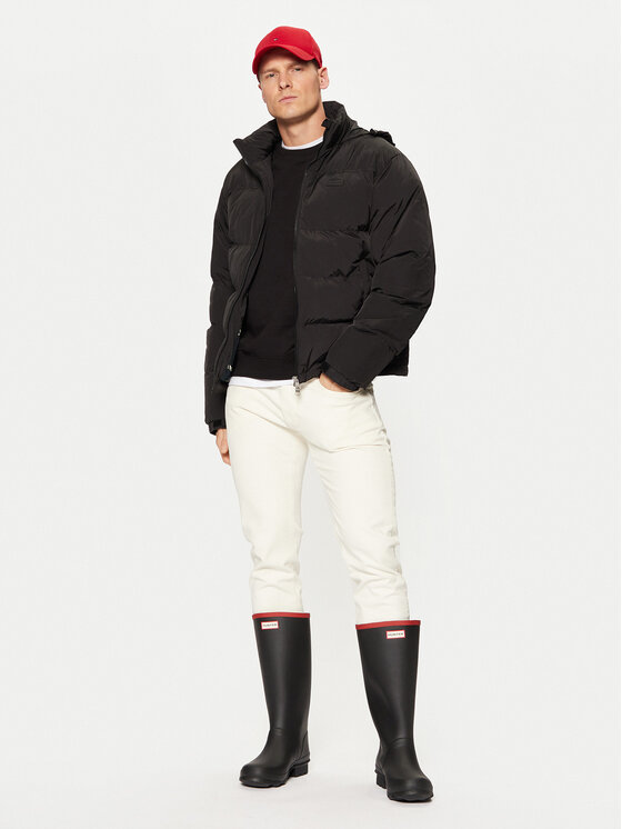 Hunter Hunter Prijelazna jakna Carl HARM0027242 Crna Regular Fit