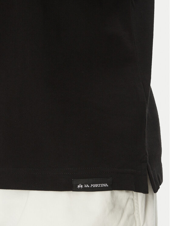 La Martina La Martina Поло Adrian MAP009 PK001 Чорний Regular Fit