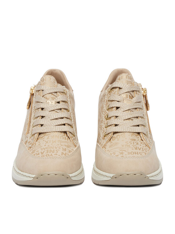 Rieker Sneakersy Rieker N4316-62 Beżowy