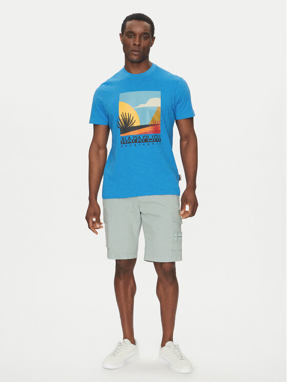 Napapijri Napapijri T-shirt S-Arbia NP0A4IE3 Blu Regular Fit