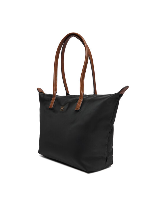 Tommy Hilfiger Táska Tommy Hilfiger Popette Tote AW0AW17711 Fekete