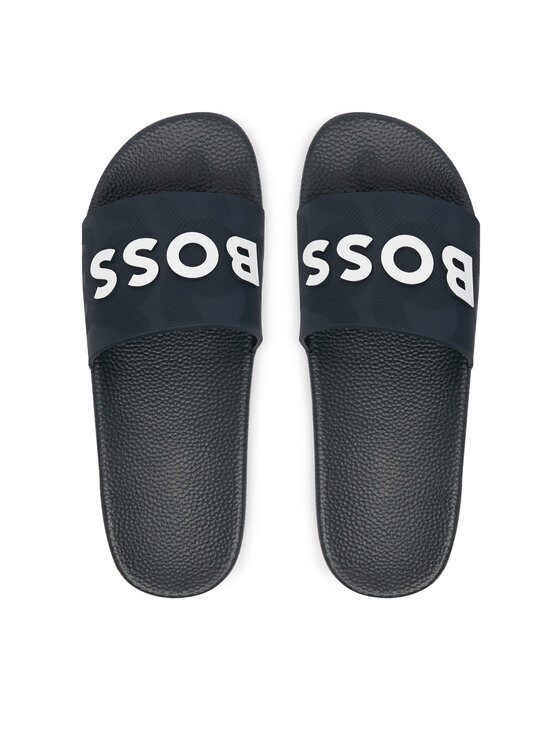 BOSS Pantoletten BOSS J52669 S Dunkelblau