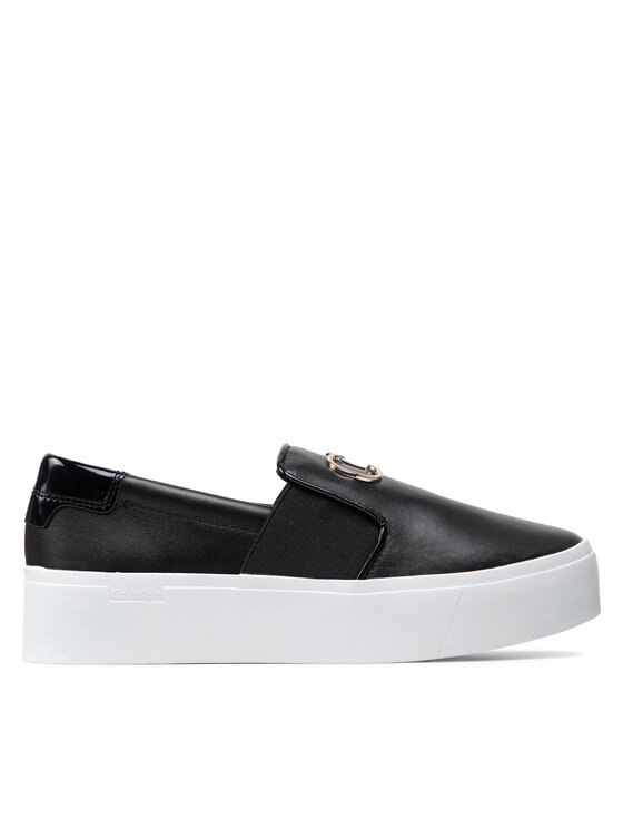 Calvin Klein Tenisenes Calvin Klein Flatform Slip On W/hdw HW0HW00652 Melns