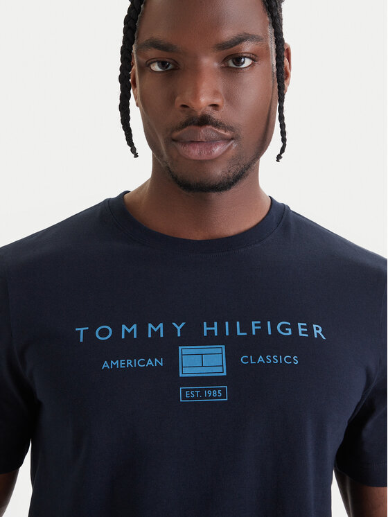 Tommy Hilfiger Tommy Hilfiger Camiseta Brand Love MW0MW42365 Azul marino Regular Fit