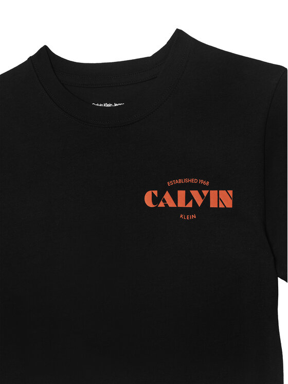 Calvin Klein Calvin Klein Camiseta Small Chest LVCKTJA40B Negro Regular Fit