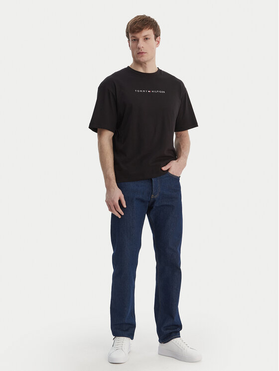 Tommy Hilfiger Tommy Hilfiger Camiseta UM0UM03643 Negro Regular Fit