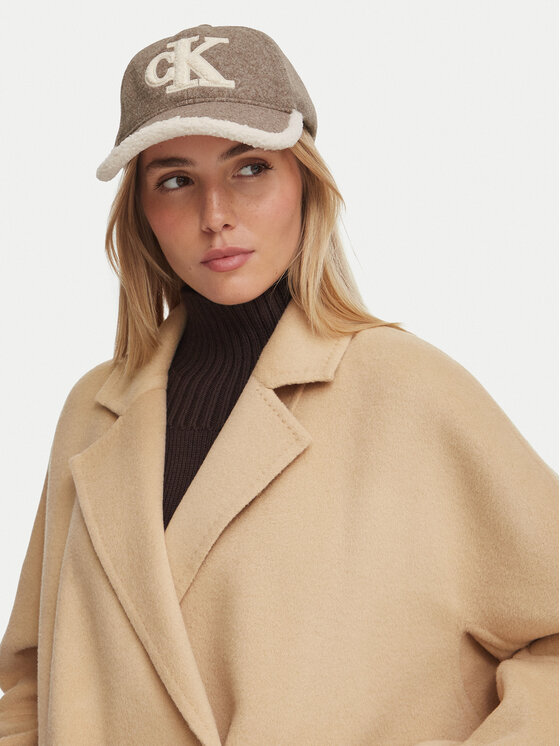 Calvin Klein Czapka z daszkiem Calvin Klein LV04F5092G Beżowy ciemny