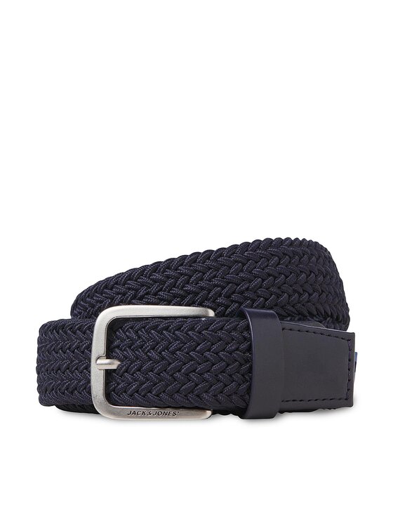 Jack & Jones Cinturón para hombre Jack & Jones Deblin 12244231 Azul marino