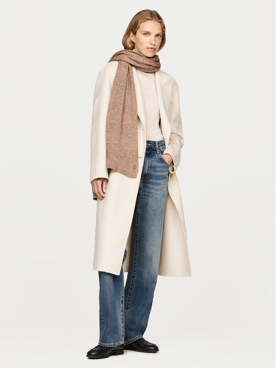 Tommy Hilfiger Szalik Tommy Hilfiger AW0AW16645 Beżowy