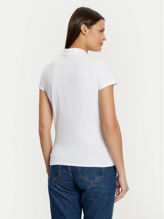 Guess Guess Поло W4GP62 KBZV1 Білий Slim Fit