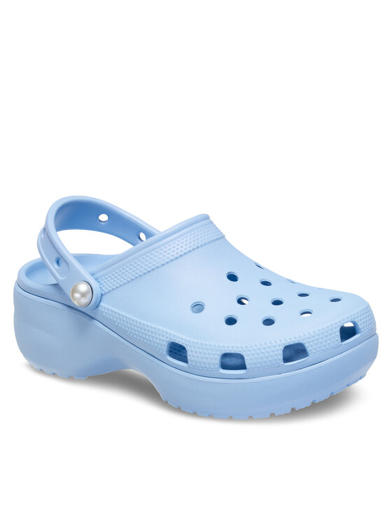 Crocs Шльопанці Crocs Classic Platform Pearl Clog 211231 Голубий