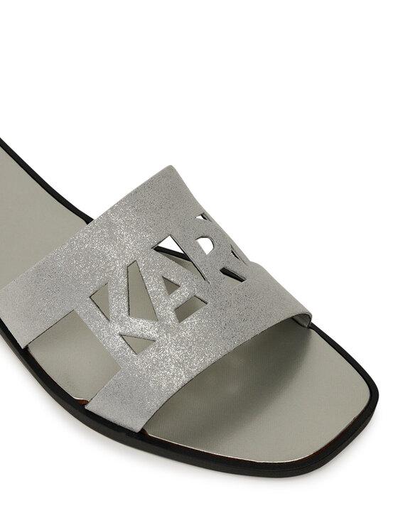 KARL LAGERFELD Шльопанці KARL LAGERFELD Skoot II KL80402 Срібний