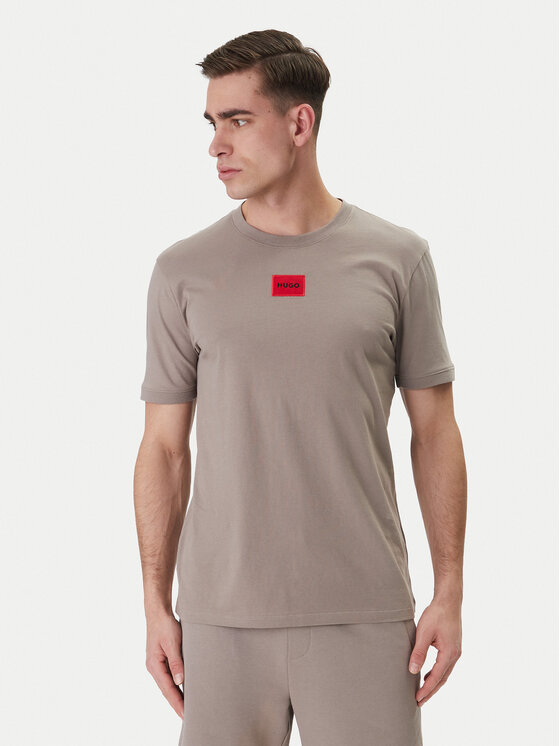 HUGO HUGO Camiseta Diragolino212 50447978 Beis Regular Fit